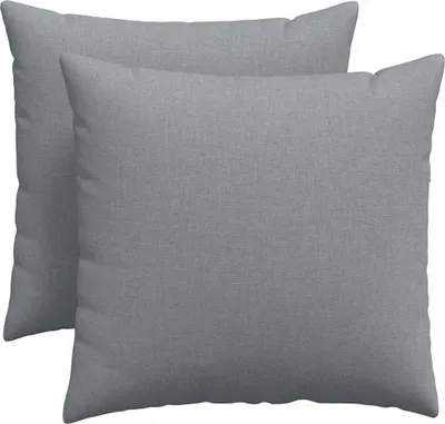 Zdjęcie produktu dla vidaXL Poduszki na sofę 2 szt. jasnoszare 50 x 50 cm tkanina