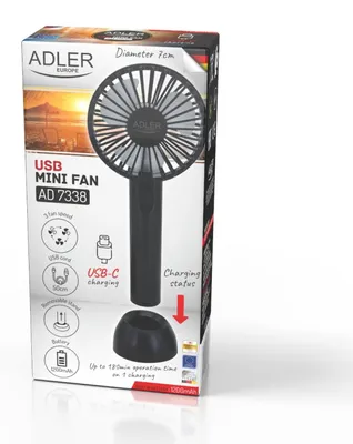 Produktbild von 2x Mini Hand Ventilator AD 7338