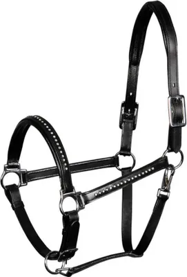 Produktbild von Harry´s Horse Finesse Crystal Leather Halfter Schwarz Full Schwarz Full