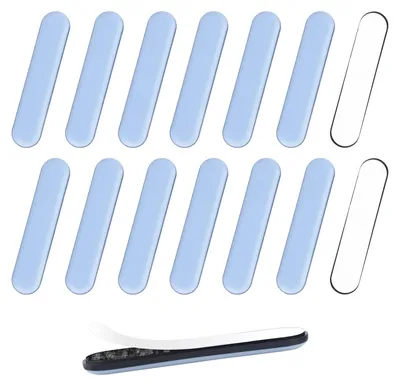 Möbelgleiter selbstklebend, 15 Stk., 1,6x7,5 cm, PTFE, für Teppich