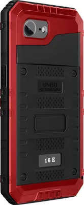 Obrázok produktu pre Avizar, puzdro iPhone 16e silikónové IP68 vodotesné nárazuvzdorné, červené