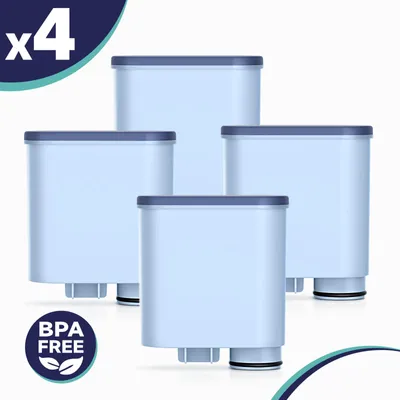 Produktbild von Wasserfilter für Philips AquaClean CA6903/10 CA6903/22-4 Stück Filterpatrone kompatibel mit Saeco Philips LatteGo Kaffeevollautomat - BPA-frei