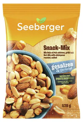 Produktbild von Seeberger Snack-Mix gesalzen & geröstet 125g