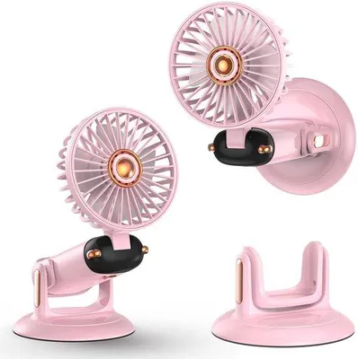 Image de Mini-ventilateur portable à cinq vitesses, idéal pour les déplacements et le bureau