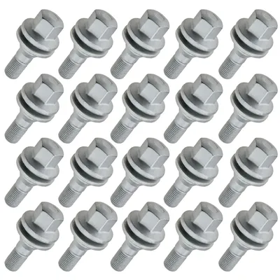 Immagine prodotto di 20x Bullone ruota a collare piatto, M12x1,25, lunghezza filettatura: 18mm SW17, GEOMET