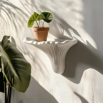 minimalistisches Zunderschwamm-Wandregal – Decords Wandregal, Produktansicht 1