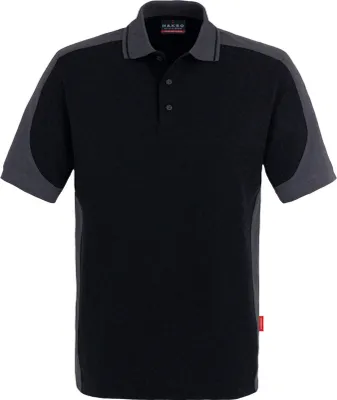 Produktbild von HAKRO Hakro Poloshirt Contrast #839 Gr. XL schwarz
