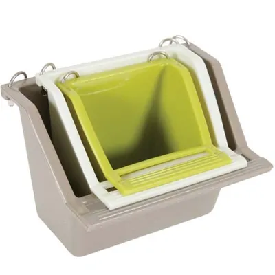 Obrázek produktu pro Krmítko pro ptáky do klece ARABESQUE plast M Zolux