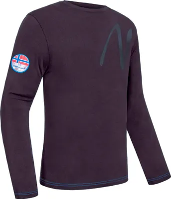 Imagen del producto de Nebulus Longsleeve CHOP para hombre, camisa de manga larga, cuello redondo, modelo P6640, color  y cobalto, talla L