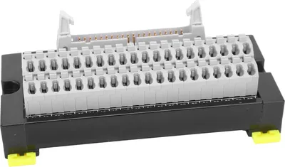 Zdjęcie produktu dla Listwa zaciskowa 40-pinowa Breakout Montaż na szynie DIN Adapter Złącze Przełącznik Sterowanie IDC40PDK