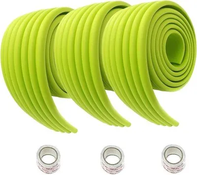 Produktbild von Famanu Sicherheitsbuffer 6 m x 80 mm - weiche Stoßschutzpolsterung für Kinder - grün - großes Format