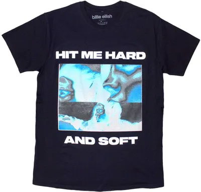 Obrázek produktu pro Billie Eilish - Tričko "Hit Me Hard And Soft" pro muže/dámy Uni RO11967 (XL) (Navy Blue)