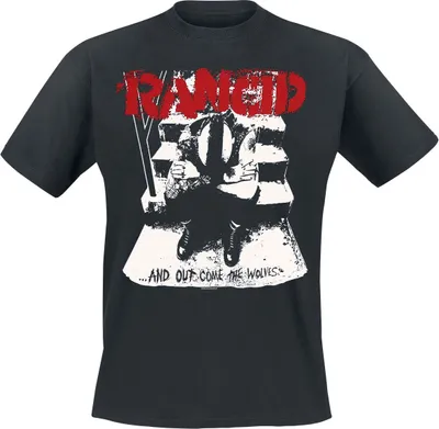 Produktbild von Rancid T-Shirt Herren Wolves schwarz Band-Merch, Bands 100% Baumwolle XXL