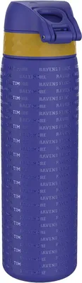Produktbild von ION8 Baltimore Ravens NFL schmale auslaufsichere Wasserflasche, Edelstahl 600ml