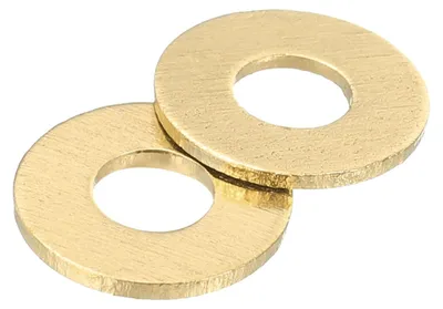 Produktbild von 200 Stück flache Messingringe M4 x 10 mm x 0,8 mm, Dichtungsringe für Schrauben, Bolzen und Motoröl.