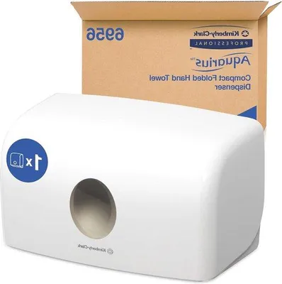 Zdjęcie produktu dla Biały dozownik ręczników papierowych z kluczem