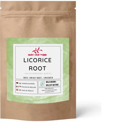 Produktbild von Herbs from Poland Süßholzwurzel – Natürlich süß, Unterstützt Atemwege & Verdauung, Immunstärkend & Entzündungshemmend, 100% Natur – 500g