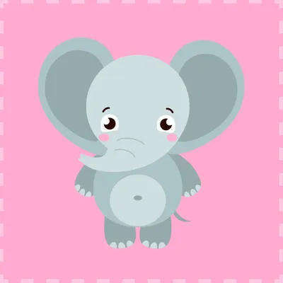 Produktbild von Baby Kinder Handtuch Seiftuch - Elefant - 100% Baumwolle - 30x30 cm - süße Tier Motive