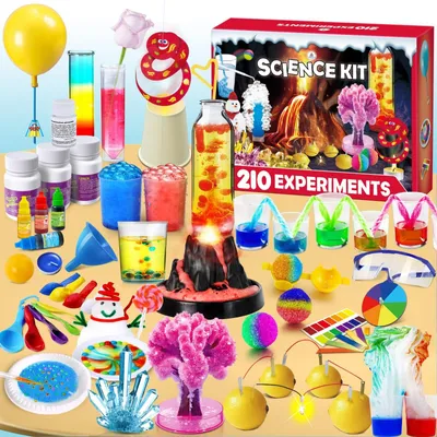 Produktbild von Wissenschaftsset Experimentierkasten Chemiebaukasten Vulkan - 210 Experimente - Kinder Jungen und Mädchen
