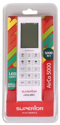 Obrázok produktu pre Univerzálny ovládač AIRCO-5000 v 1, klimatizácia