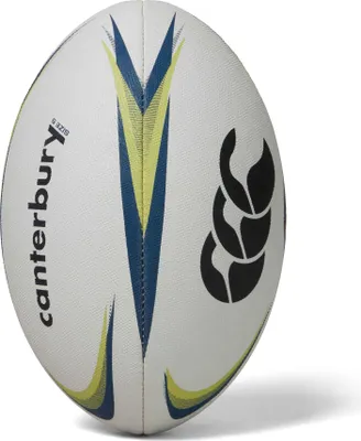 Produktbild von Canterbury Rugbyball Trainingsball weiß lime blau Größe 3 langlebig Grip