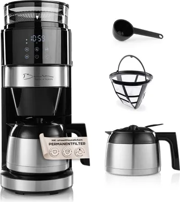 Produktbild von Barista Filterkaffeemaschine Touch Iso mit Mahlwerk und LED-Touchdisplay - 800W