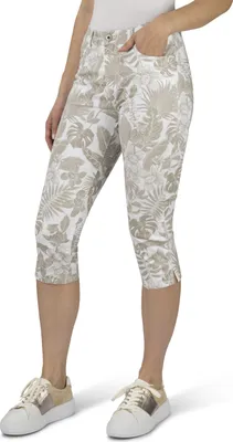 Produktbild von Stooker Women TAHITI  PRINT Damen 7/8-Hose Capri Slim Fit 38 soft sand botanic