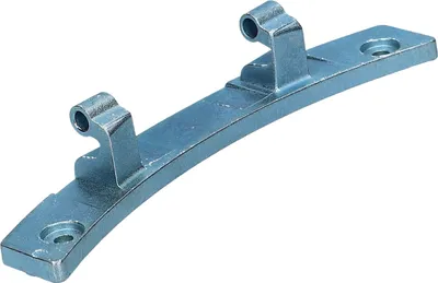 A metal hinge part for an appliance, shown against a white background.