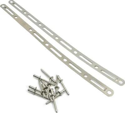 Image de LeoVince kit de rivets pour pot d'échappement Bande de rivets, rivets inclus