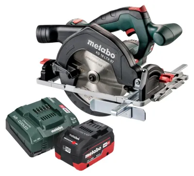 Zdjęcie produktu dla Metabo KS 18 LTX 57 Akumulatorowa pilarka tarczowa 18 V 165 mm + 1x akumulator LiHD 8,0 Ah + ładowarka