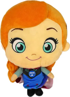 Produktbild von Sambro Disney Frozen Anna Plüschpuppe mit Sound - Kuscheltier Spielzeug