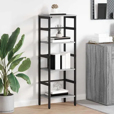 Image de Maison Exclusive - Étagère bibliothèque, 3 niveaux, 40 x 29,5 x 115 cm, en panneaux de particules