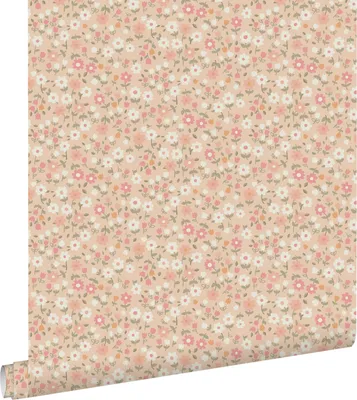 Obrázek produktu pro ESTAhome Tapety květy v růžové,zelené a bílé barvě - 139469 - 50 x 900 cm