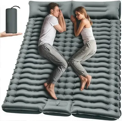 Produktbild von Turbo-Campingmatte 205x130x10 cm mit integrierter Luftpumpe