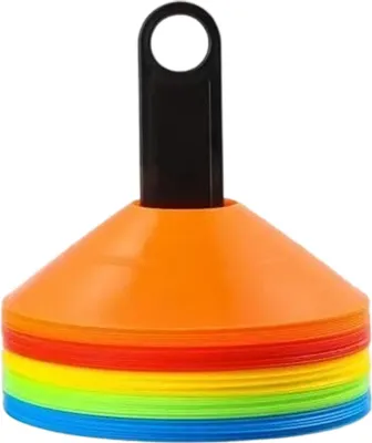 Produktbild von 50 Stück Trainingskegel, Fußballkegel-Markierungskegel, Sportkegel für Fußballtrainingsgrenzen
