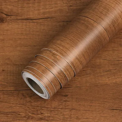 Obrázok produktu pre Samolepiaca drevená fólia, hnedá, 60 cm x 400 cm, fólia na kuchynské skrinky