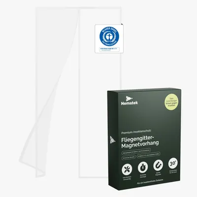 Magnet-Fliegengitter Balkontür 120x220 cm Weiß