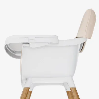 Image de TULANO Morsel Beige | Chaise haute pour enfant 2 en 1 Chaise haute pour bébé | Plateau amovible | Harnais 5 points | Repose-pieds | de 6 mois à 6 ans