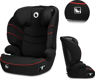 Produktbild von Lionelo Lars I-Size dětská autosedačka od 3 let do 12 let, od 12 kg do 36 kg, (sada), i-Size / 12-36kg / 100-150 cm / Memory Foam - Black Sport