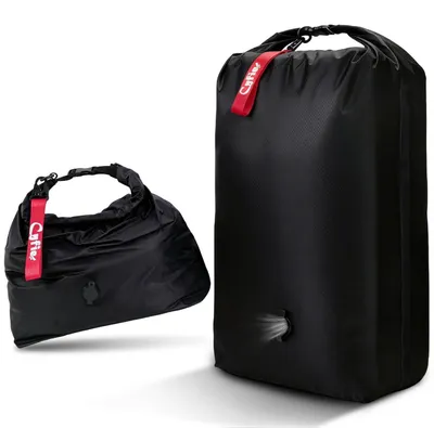 Immagine prodotto di Sacchetti sottovuoto per abbigliamento, ideali per viaggi, dimensioni 62x49x15 cm, capacità 25 litri, riutilizzabili, sacco di compressione in nylon 70D e TPU, colore nero