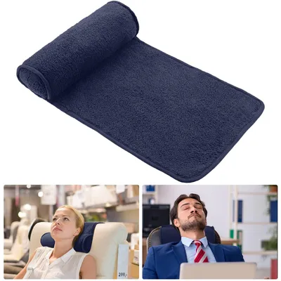 Image de Coussin de soutien cervical réglable pour fauteuil - Bleu foncé