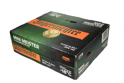 Produktbild von 96 Flaschen Jägermeister Kräuterlikör 35% 4x24x 0,02 l - 20 ml Minis SHOTS TO GO