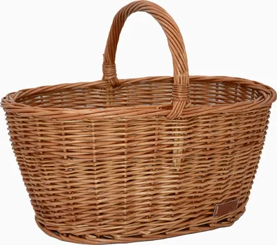 Produktbild von UNUS Weidenkorb Picknickkorb Einkaufskorb Henkelkorb 44,5x33,5x20cm braun