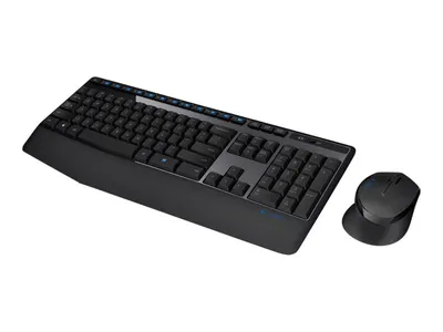 Produktbild von Logitech MK345, Volle Größe (100%), Kabellos, RF Wireless, Schwarz, Maus enthalten