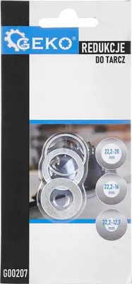 Obrázok produktu pre GEKO Redukčný krúžok pre disky 22,2 mm, 3ks G00207