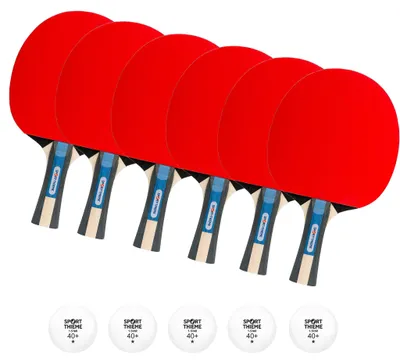 Produktbild von Sport-Thieme Tischtennisschläger-Set "Smash", Champ