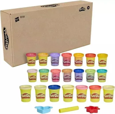 Produktbild von Play Doh Set mit 21 Gläsern und Zubehör