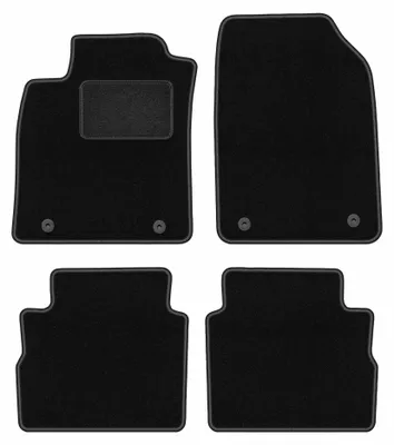 Productafbeelding van Velours automatten voor Opel Vectra C 2003-2008 (stationwagen) – 4-delig, zwart, op maat – Wielganizator LUX