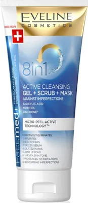 Produktbild von Eveline Facemed+  Aktives Reinigungsgel+ Peeling+ Maske 8 in 1 150 ml