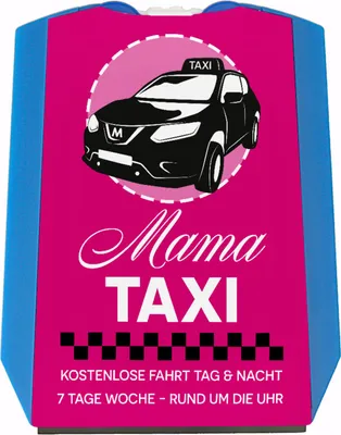 Produktbild von Mama Taxi Parkscheibe mit 2 Einkaufswagenchips